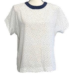 Apostrophe Blouse 12 Polka Dot White